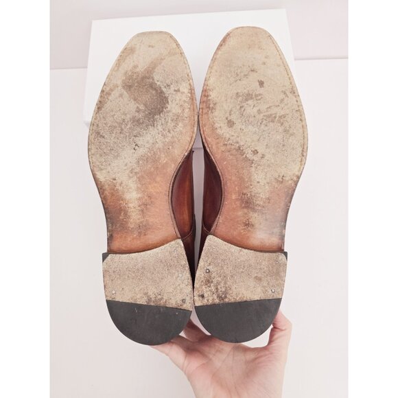 Magnanni Cordero Medallion Toe Derby Cognac Brown 20598 Brogue Dress Shoes 11 M - Picture 13 of 14